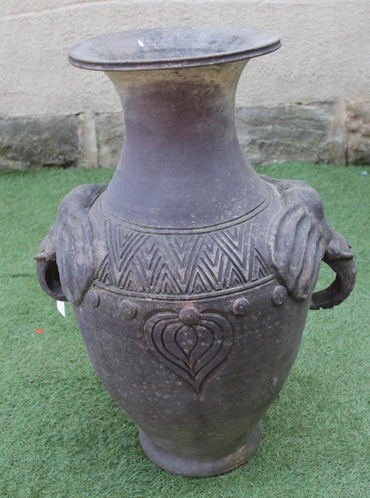 A TERRACOTTA VASE Image