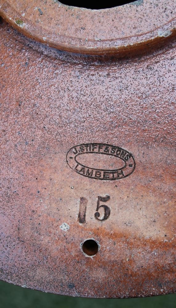 A SALTGLAZED STONEWARE CIDER BARREL by J. Stiff & Sons Image