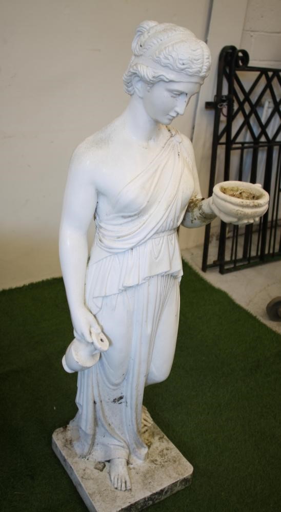 A COMPOSITE STONE FIGURE of a Classical Maiden Image