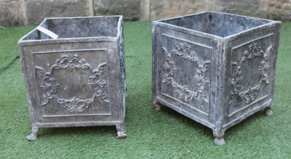 A PAIR OF LEAD JARDINIERES Image