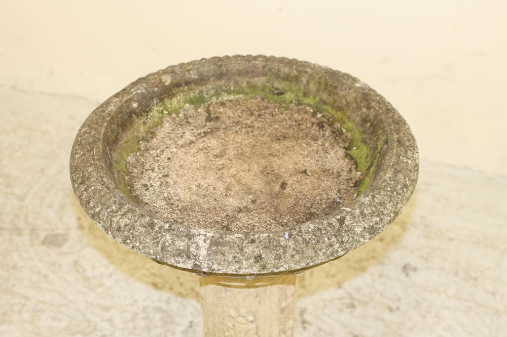 A COMPOSITION STONE BIRD BATH Image