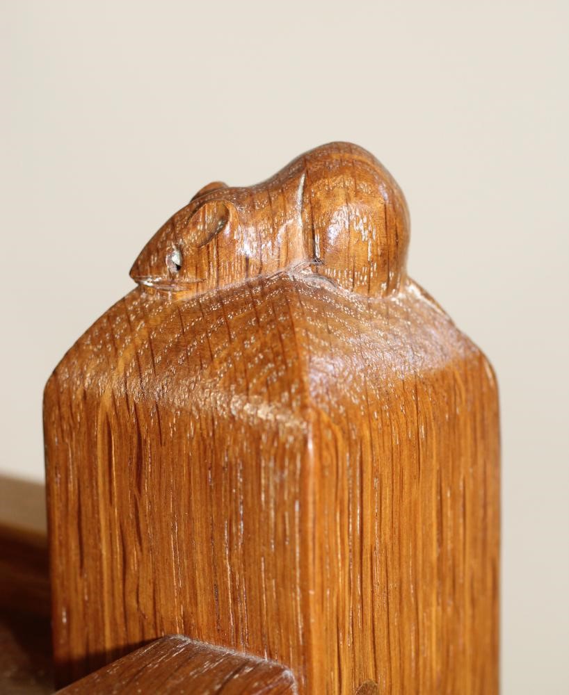 AN OAK DINNER WAGON BY ROBERT THOMPSON Image