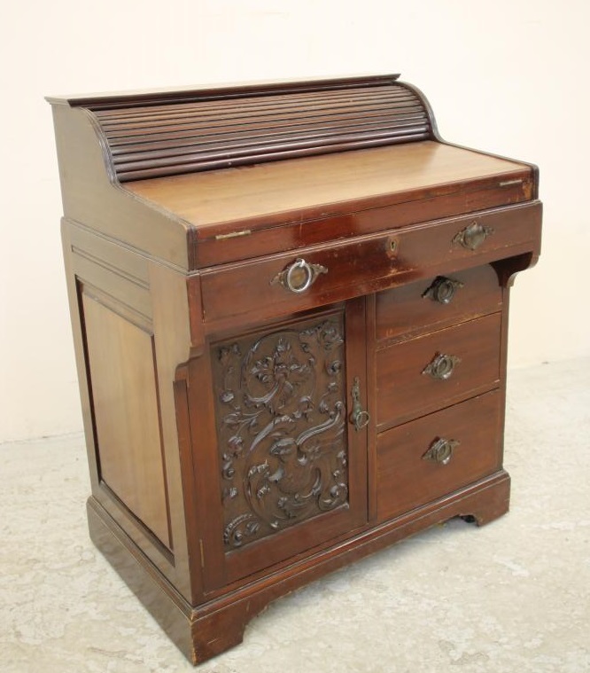 A MAHOGANY "BRADFORD DESK" by Christopher Pratt & Sons Image