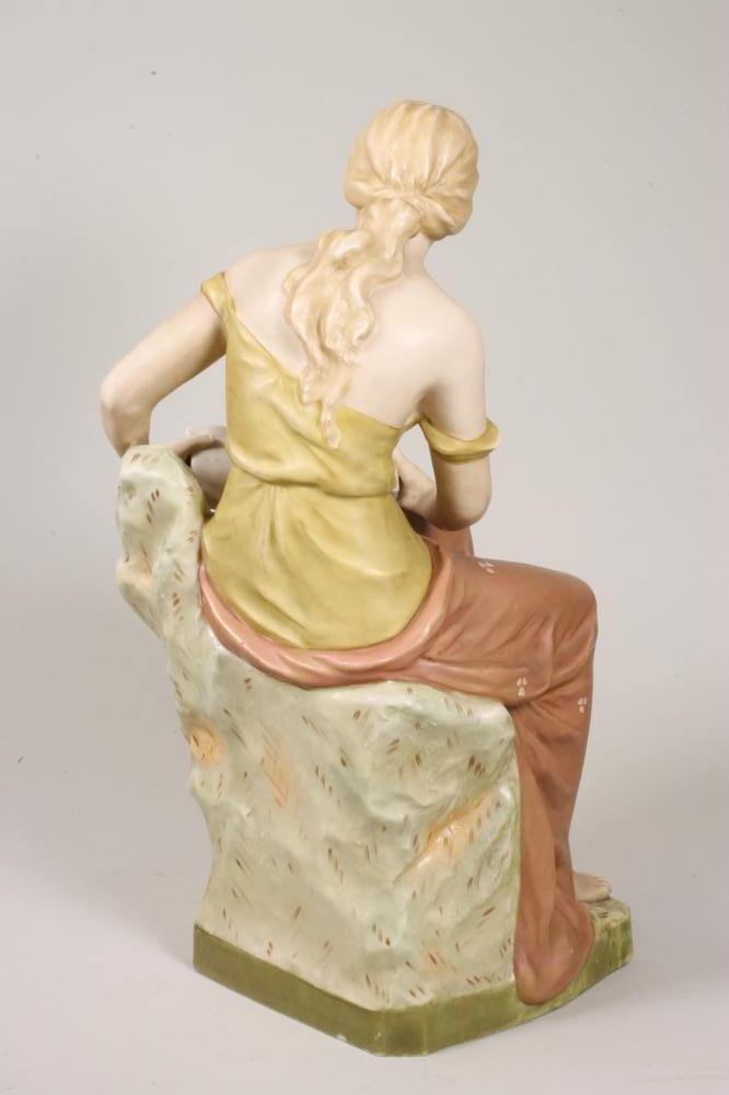 A ROYAL DUX PORCELAIN FIGURE Image