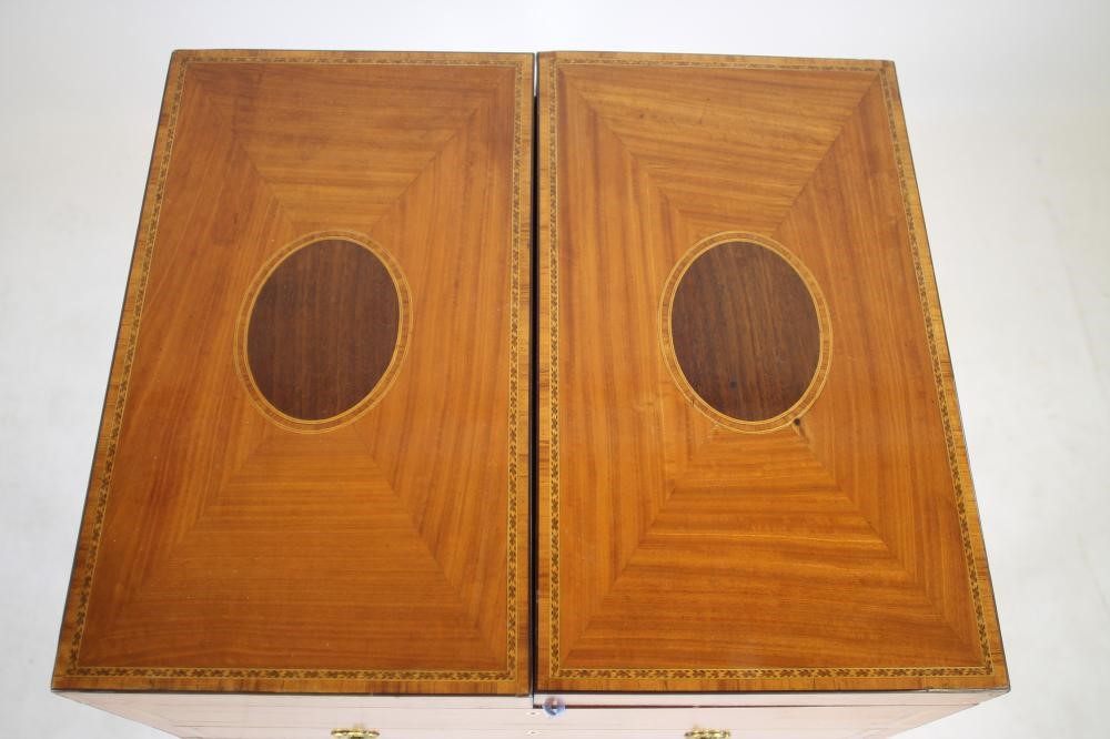 A SHERATON REVIVAL SATINWOOD TOILET TABLE Image