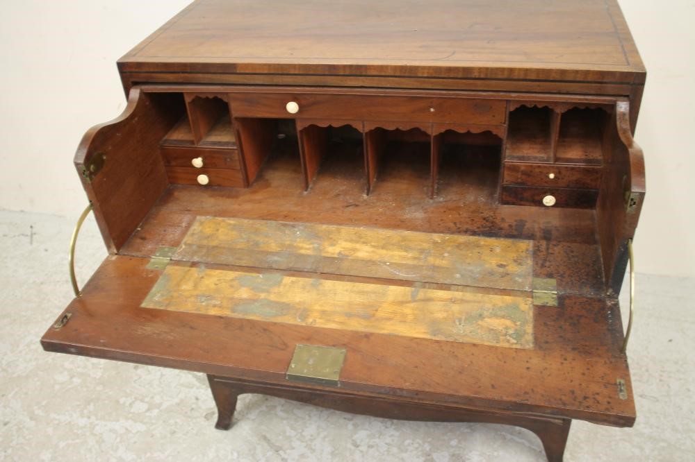 A REGENCY MAHOGANY SECRETAIRE CHEST Image