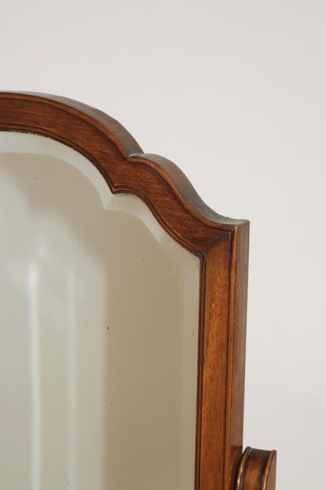 A LARGE MAHOGANY TOILET MIRROR Image