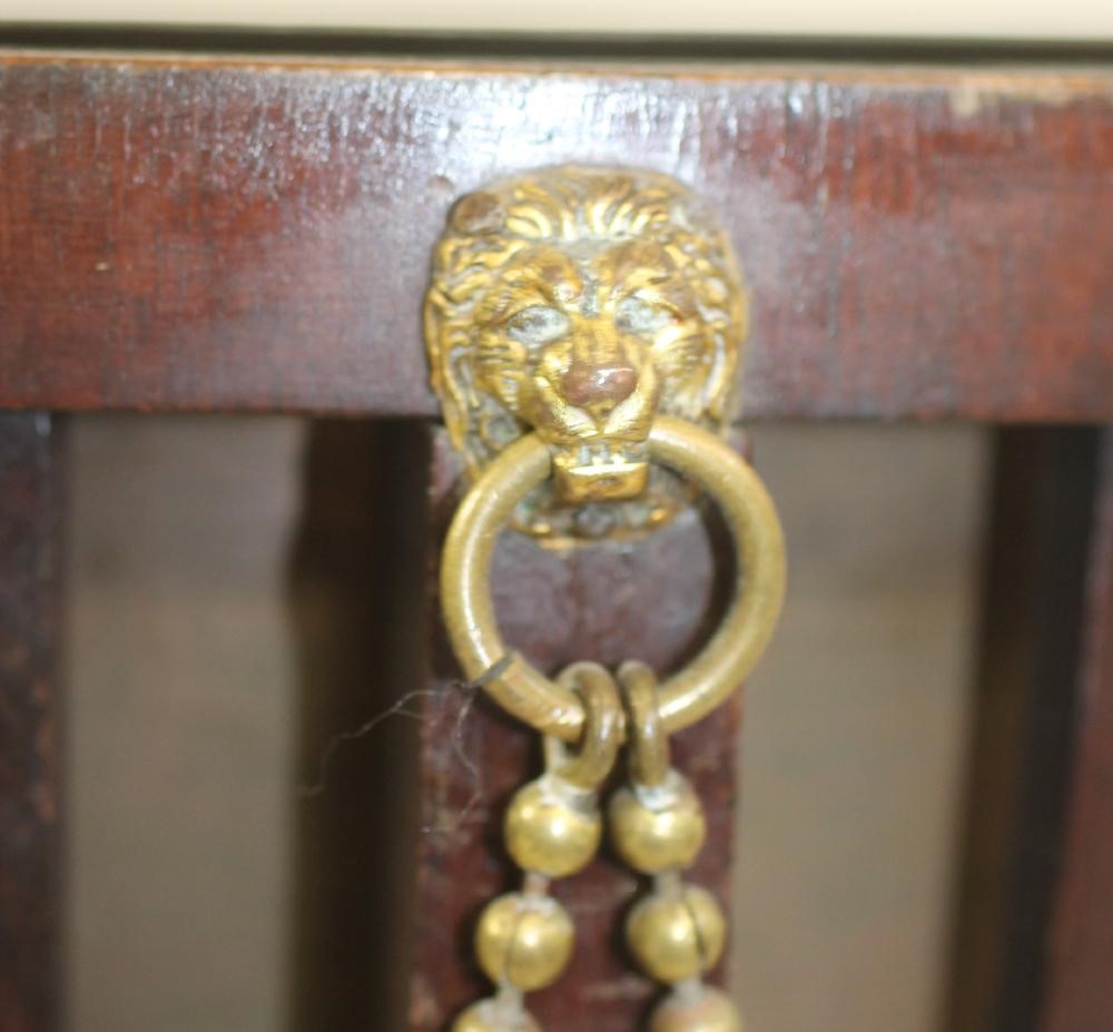 A PAIR OF EDWARDIAN MAHOGANY JARDINIERES by James Shoolbred & Co. Image