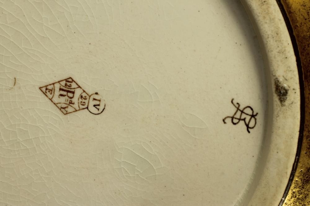 A DOULTON EARTHENWARE ROSE WATER SPRINKLER AND COVER Image