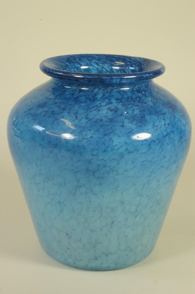 A MONART GLASS VASE of flared cylindrical form with rounded shoulders and slightly everted rim in Image