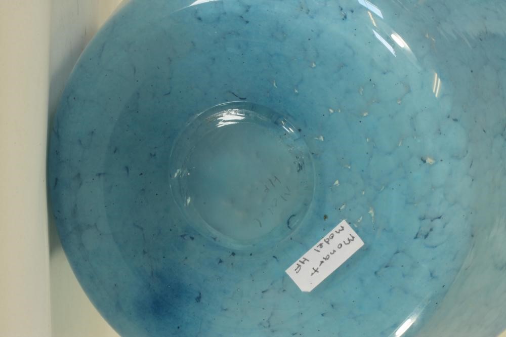 A MONART GLASS VASE of flared cylindrical form with rounded shoulders and slightly everted rim in Image