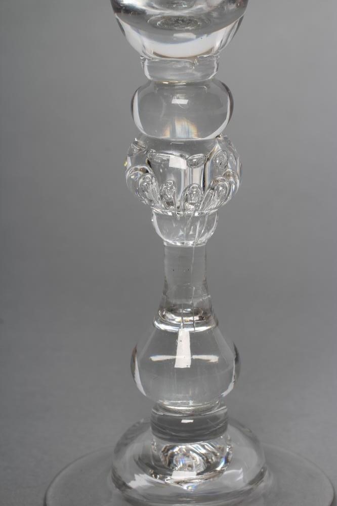 A LIGHT BALUSTER WINE GLASS Image