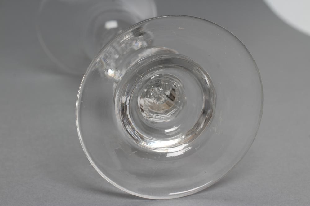 A LIGHT BALUSTER WINE GLASS Image