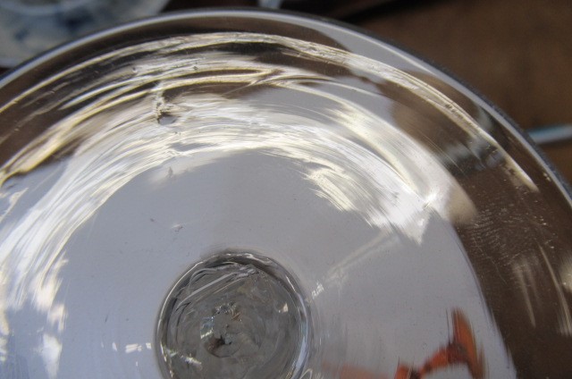 A TALL NEWCASTLE TYPE WINE GLASS Image