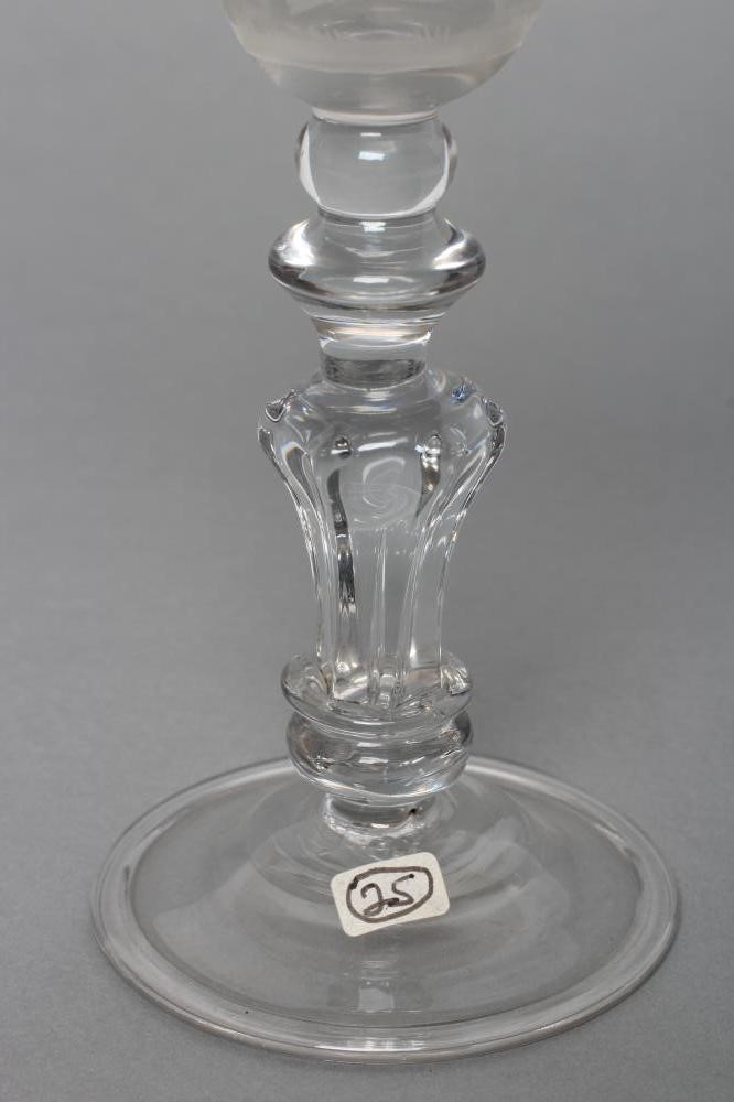 A "NEWCASTLE" TYPE WINE GLASS Image