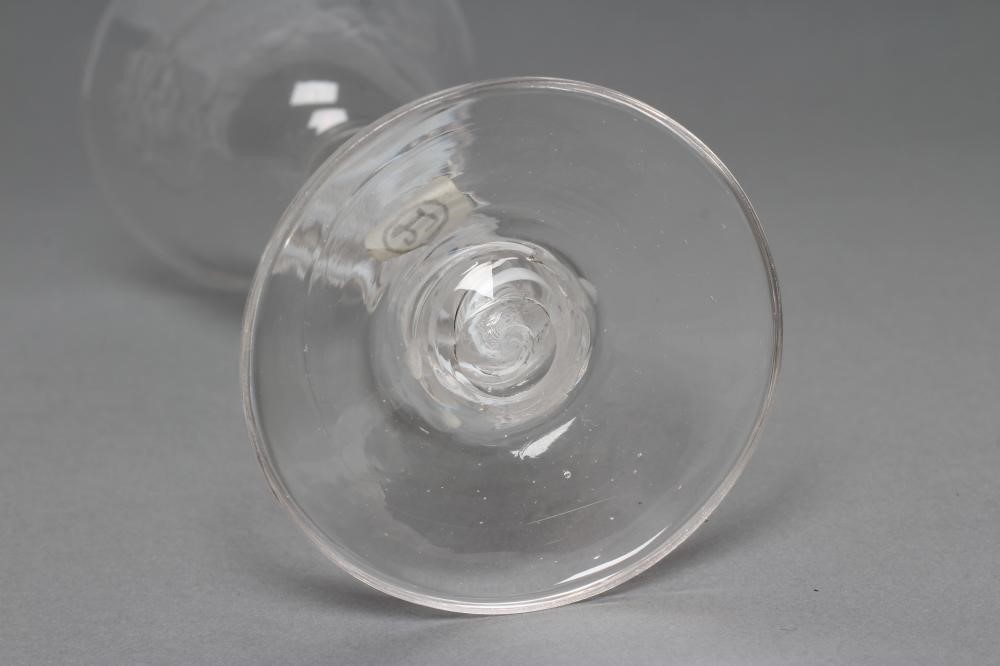 A "NEWCASTLE" TYPE WINE GLASS Image