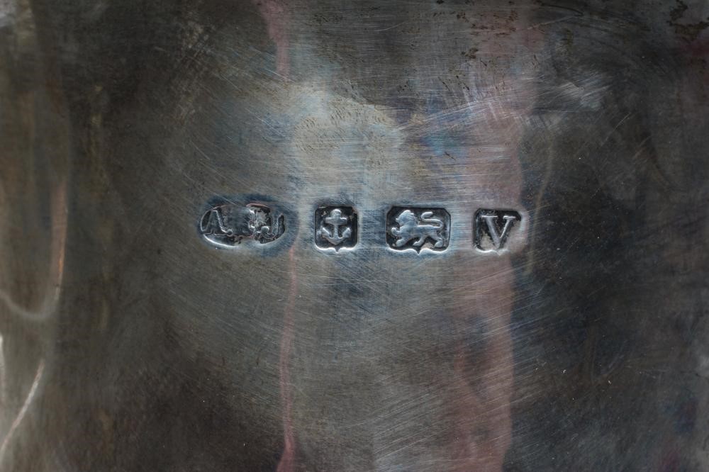 AN ARTS AND CRAFTS PLANISHED SILVER TROPHY CUP Image