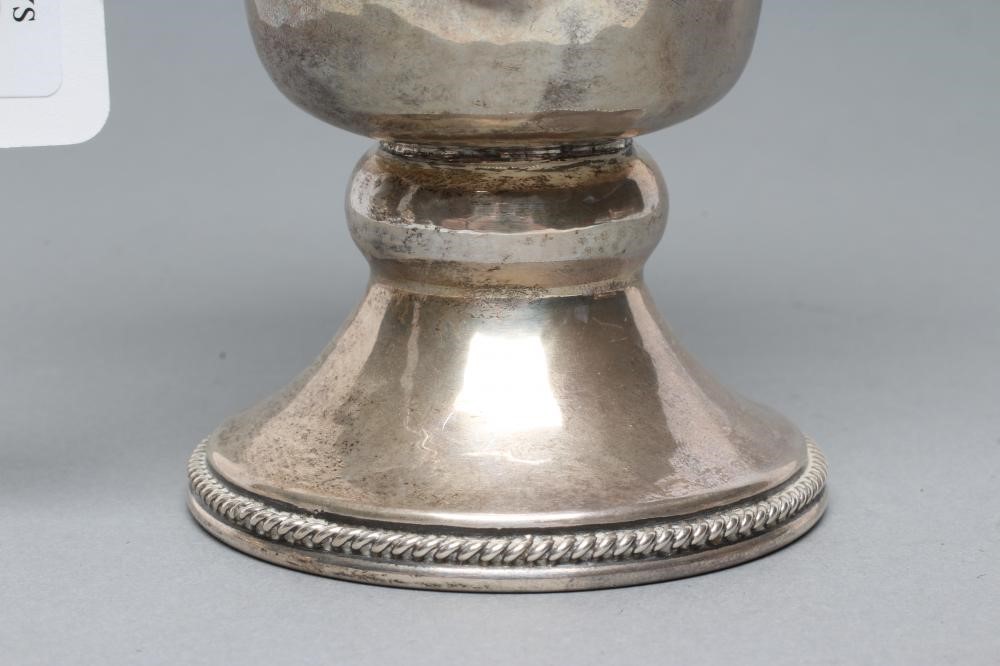 AN ARTS AND CRAFTS PLANISHED SILVER TROPHY CUP Image