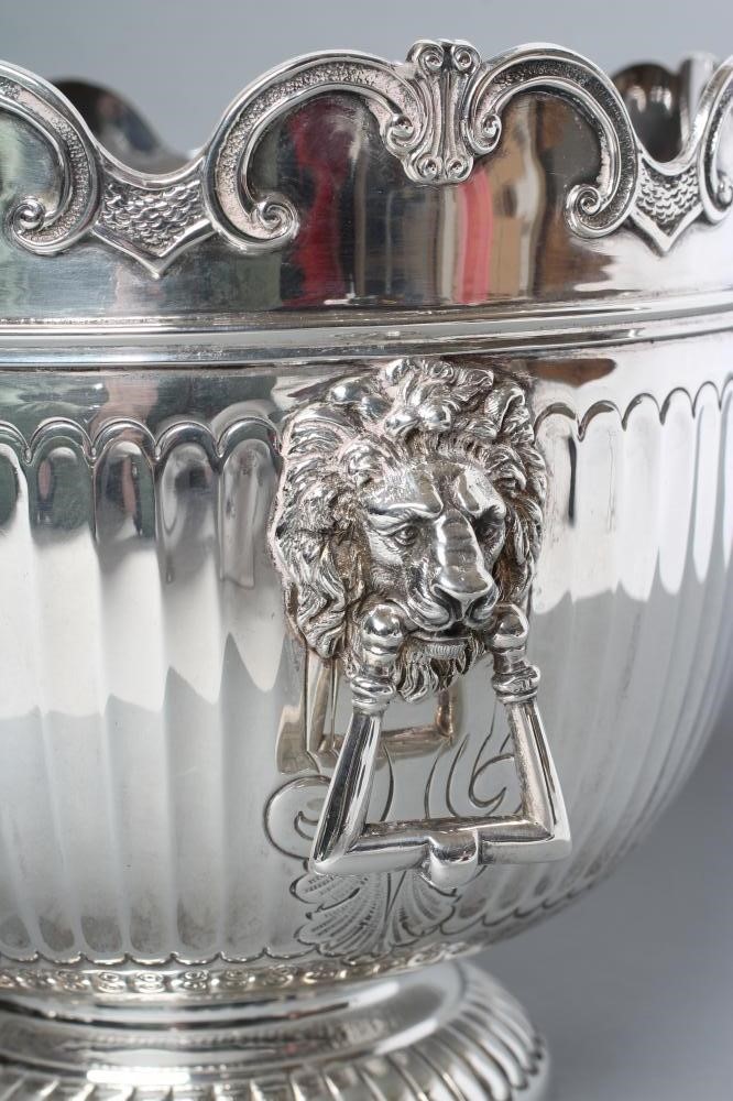 A LATE VICTORIAN SILVER TROPHY ROSE BOWL Image