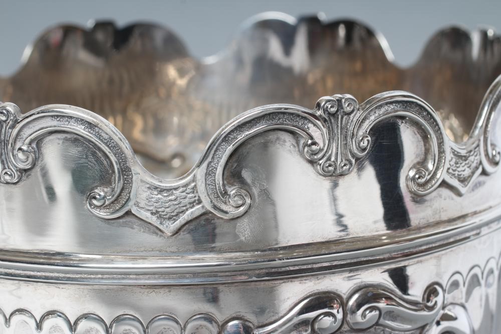 A LATE VICTORIAN SILVER TROPHY ROSE BOWL Image