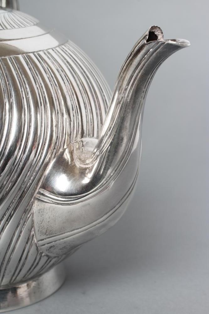 A COMPOSITE VICTORIAN SILVER FOUR PIECE TEA AND COFFEE SERVICE Image