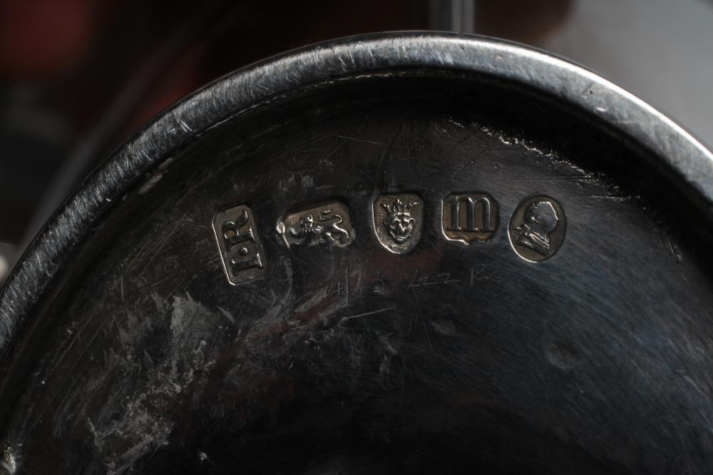 A PAIR OF GEORGE III SILVER SAUCE TUREENS AND COVERS Image