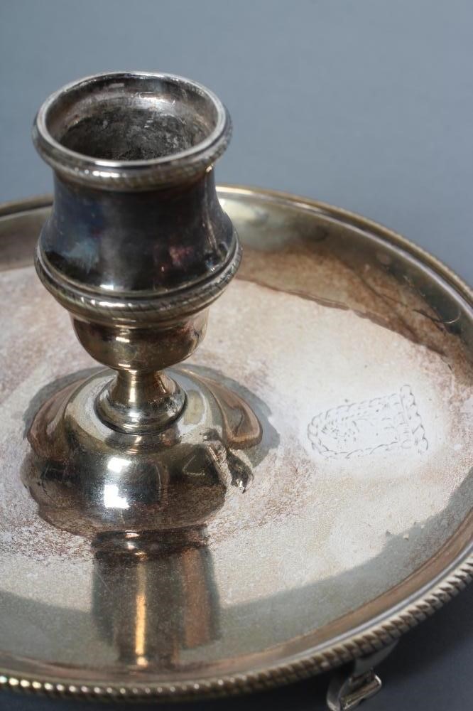 A GEORGE III SILVER CHAMBERSTICK Image