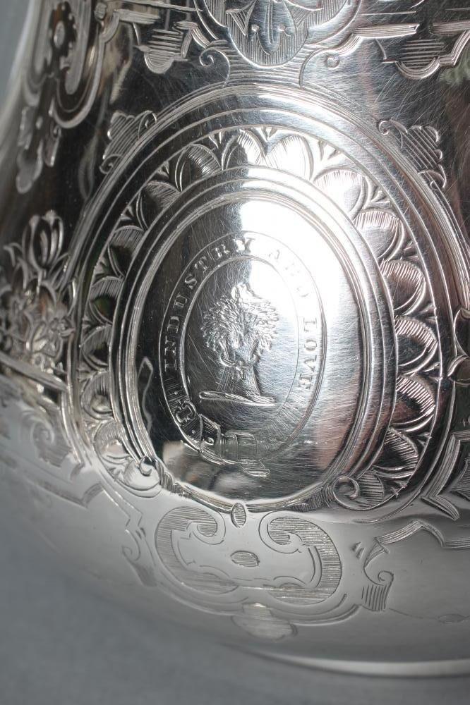 A VICTORIAN SILVER FOUR PIECE TEA AND COFFEE SERVICE Image