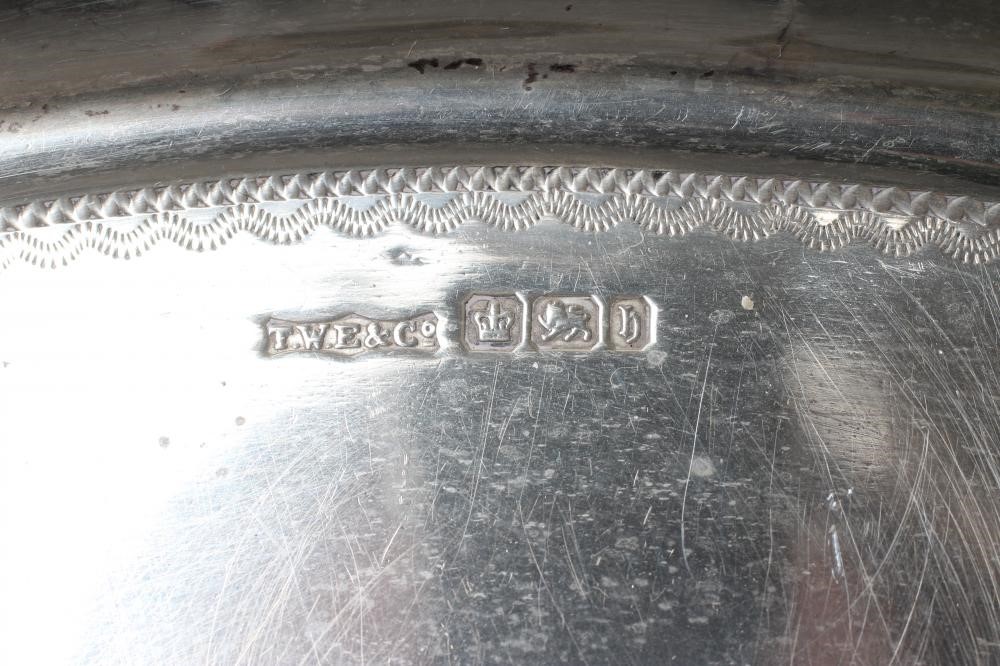 A LATE VICTORIAN SILVER DRESSING TABLE TRAY Image