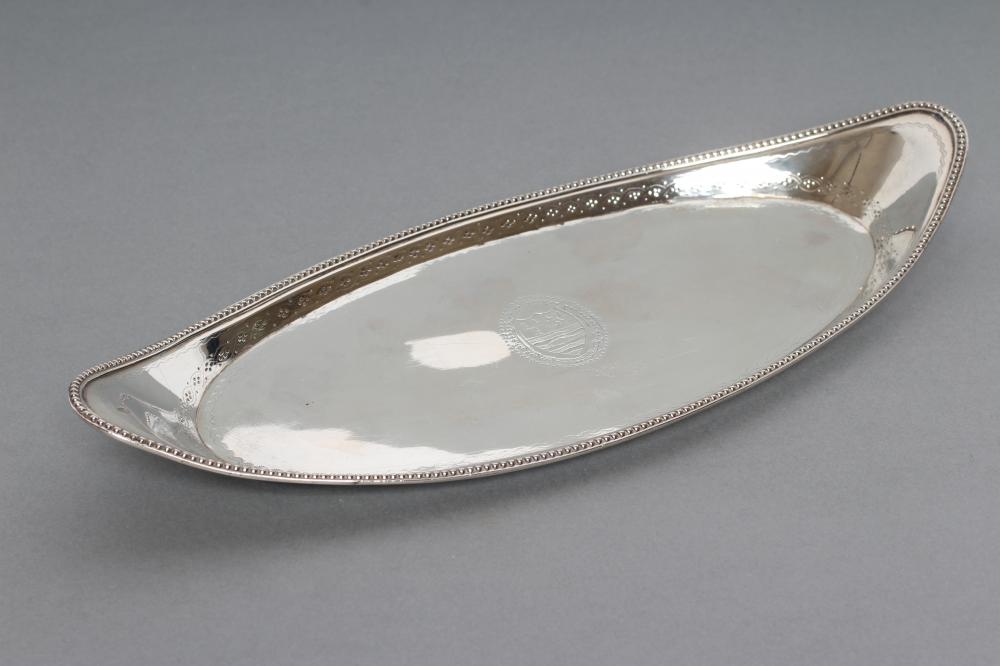 A GEORGE III SILVER SCISSOR SNUFFERS TRAY Image