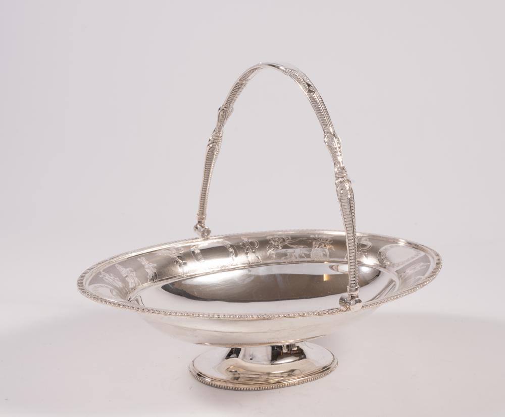 A VICTORIAN SILVER BASKET Image