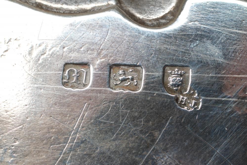 A GEORGE III SILVER SALVER Image