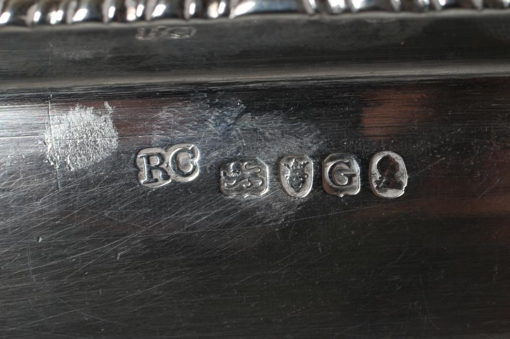 A PAIR OF LATE GEORGE III SILVER TUREENS AND COVERS Image