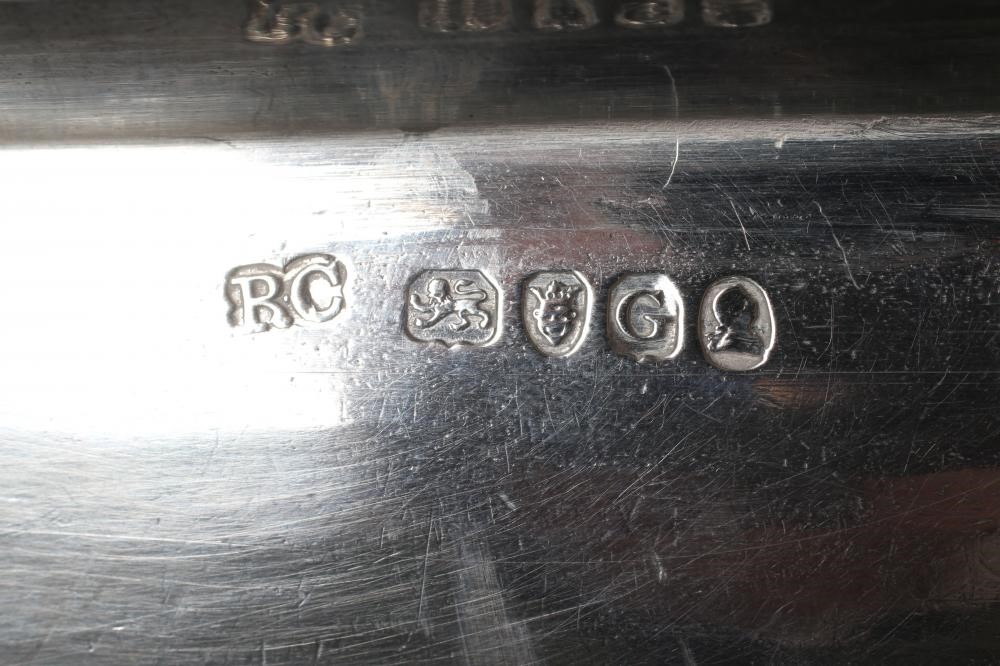 A PAIR OF LATE GEORGE III SILVER TUREENS AND COVERS Image