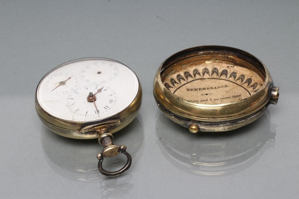 A GEORGE III SILVER GILT PAIR CASED POCKET WATCH Image