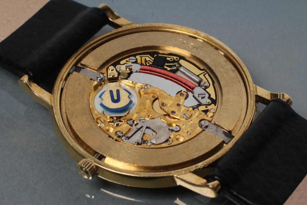 A GENTLEMAN'S 18CT GOLD OMEGA DE VILLE WRISTWATCH Image