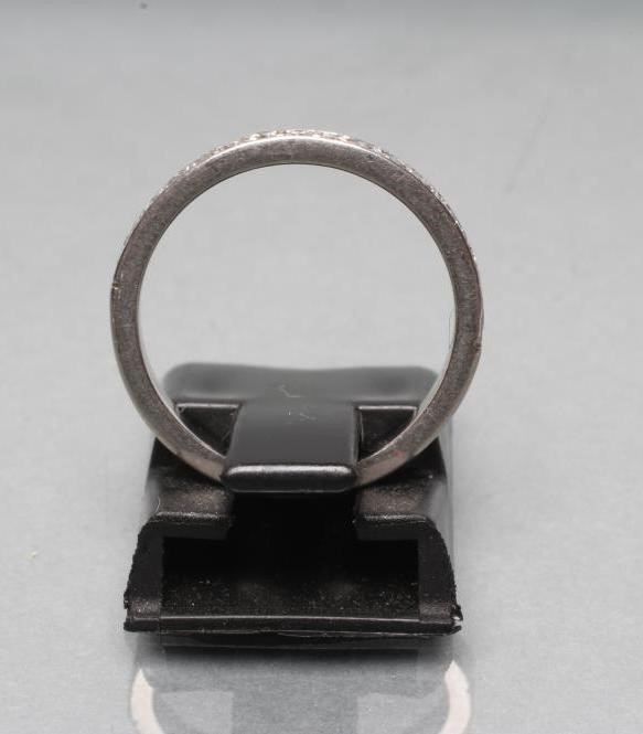 A DIAMOND HALF HOOP ETERNITY RING Image