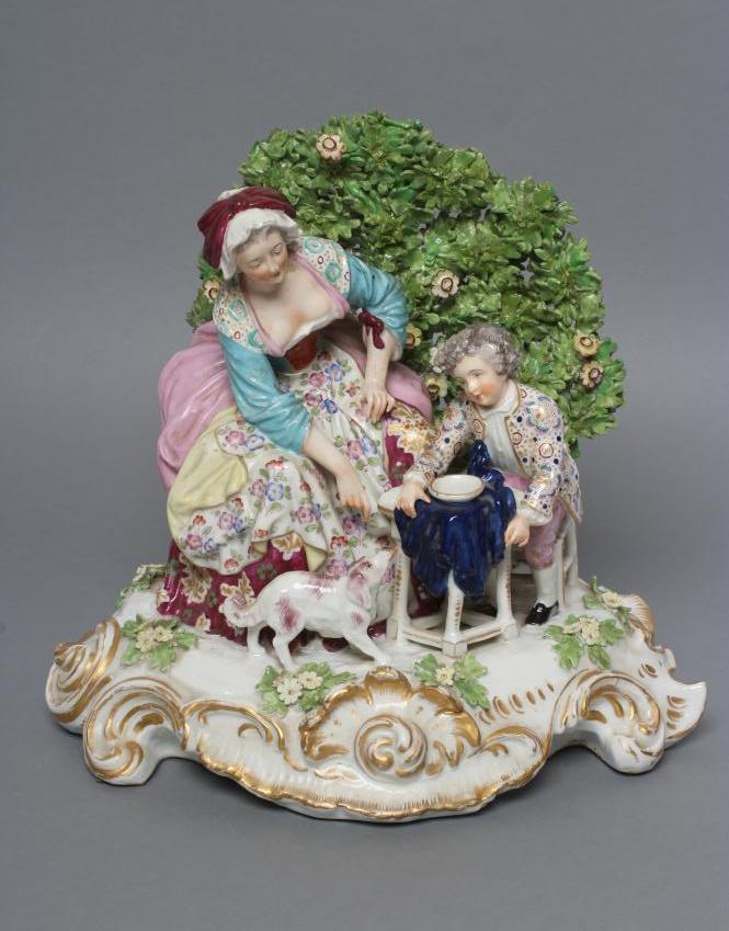 A SAMSON PORCELAIN FIGURE GROUP Image
