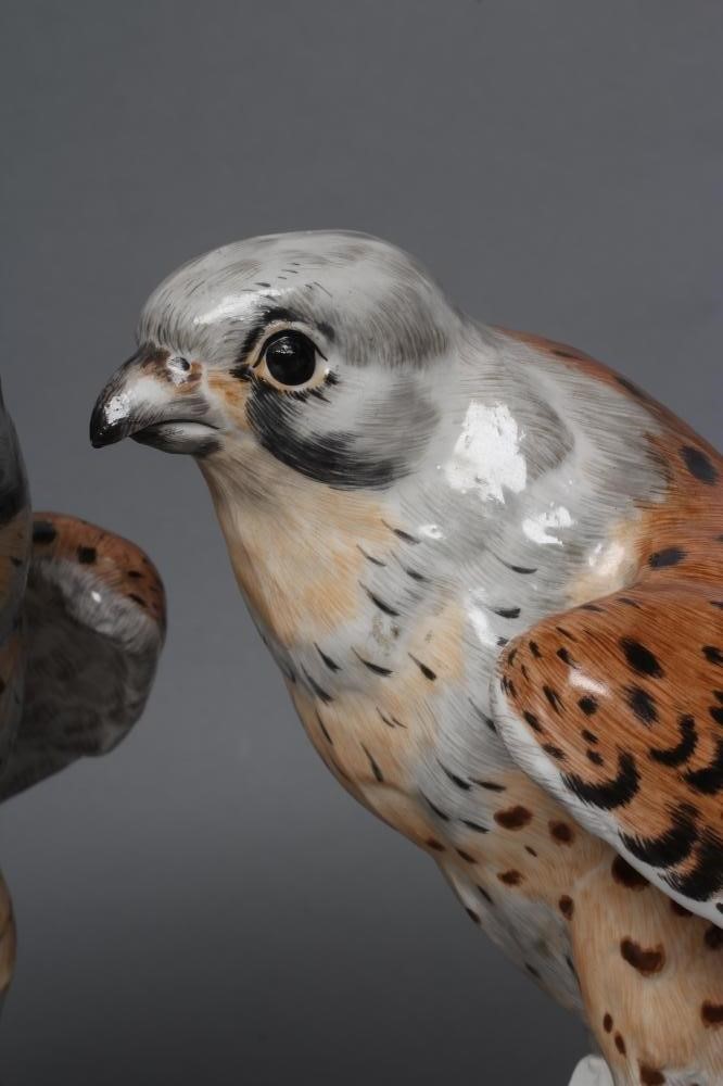 A PAIR OF SAMSON PORCELAIN KESTRELS Image