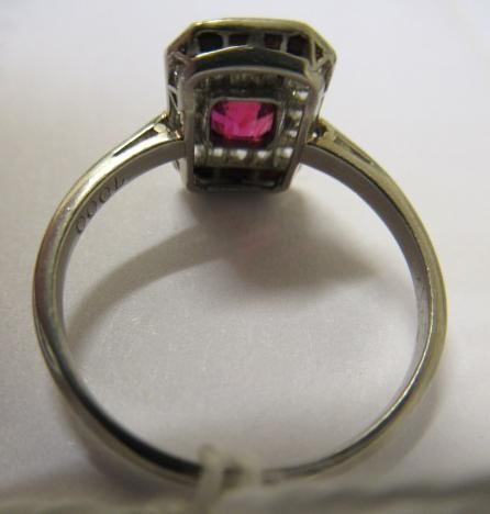 AN ART DECO PLAQUE RING Image