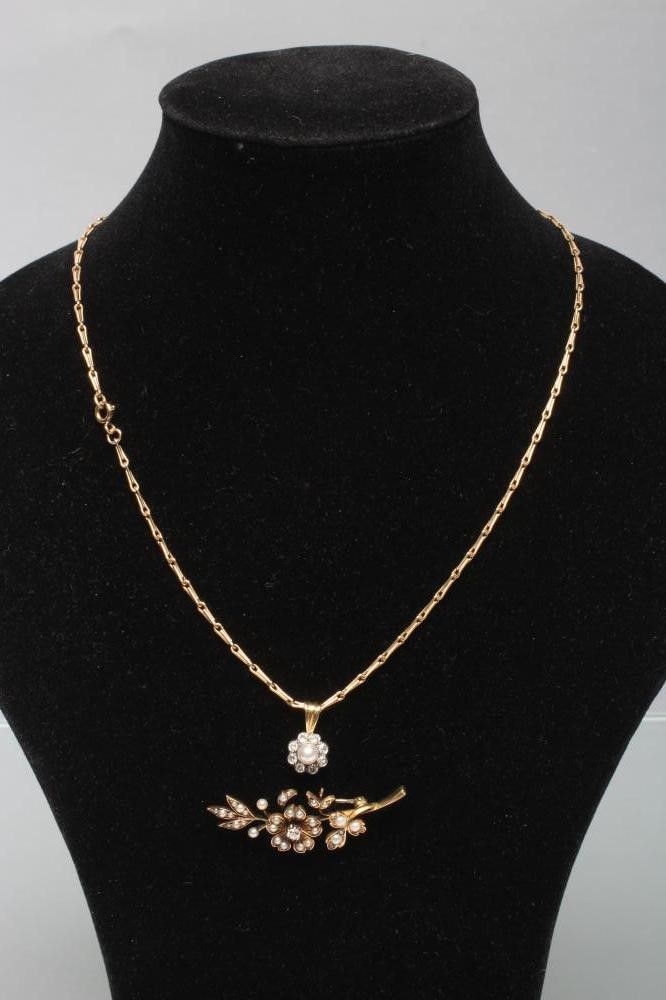 AN EDWARDIAN SPRAY BROOCH Image