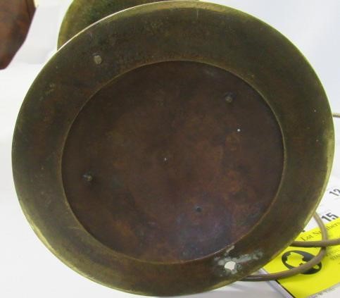 AN ARTS AND CRAFTS STYLE BRASS TABLE LAMP Image