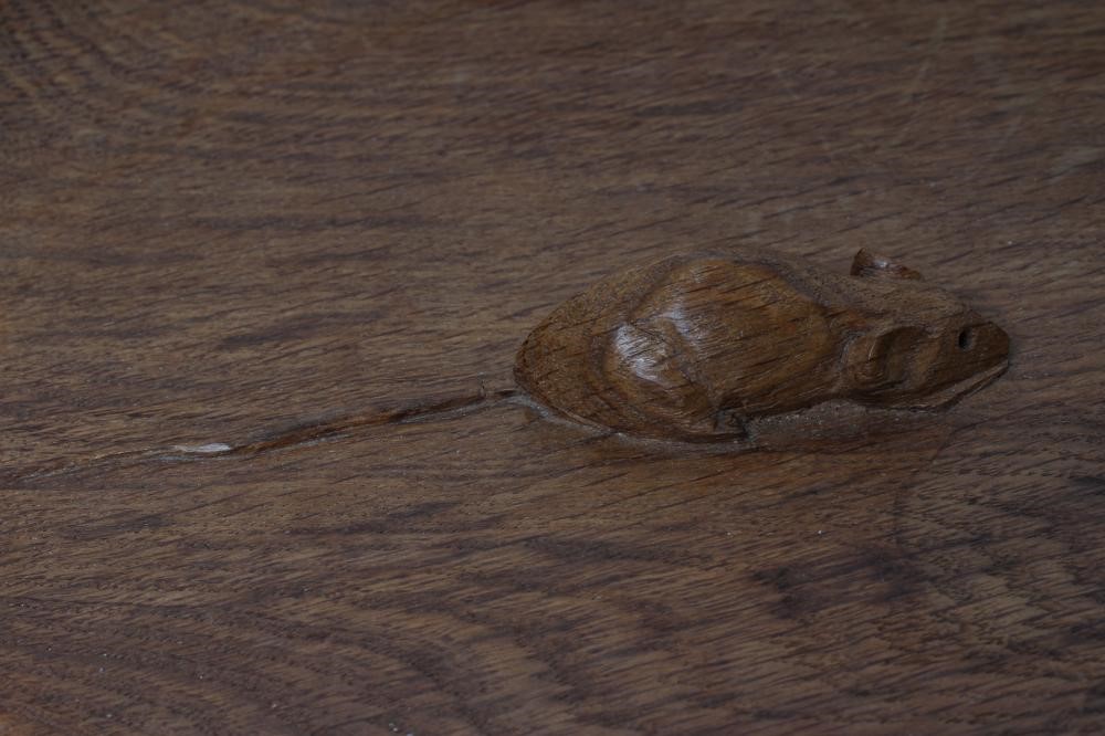 A ROBERT THOMPSON ADZED OAK BOWL Image