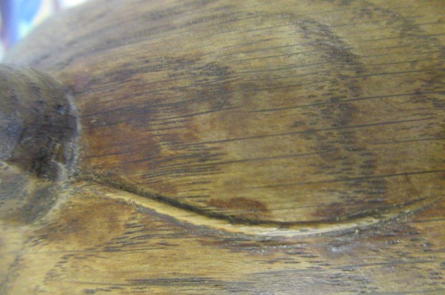 A ROBERT THOMPSON ADZED OAK FRUIT BOWL Image