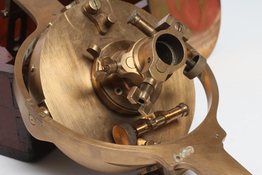 A BRASS MINER'S DIAL by J. Casartelli & Son Image