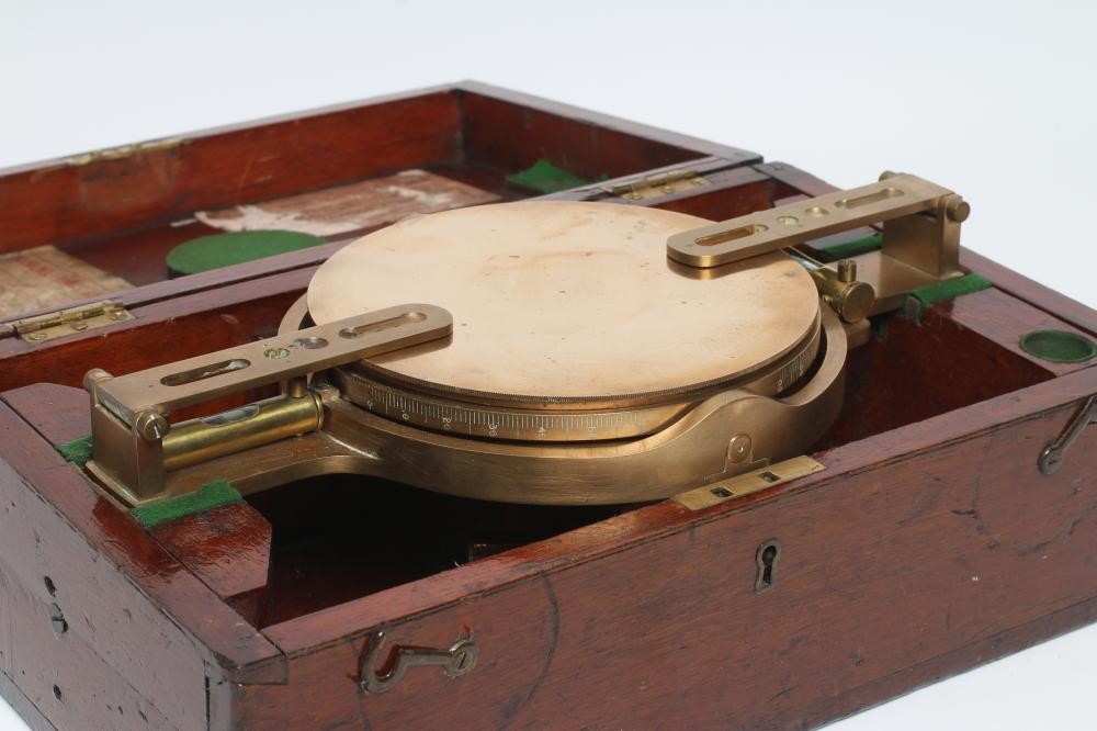 A BRASS MINER'S DIAL by J. Casartelli & Son Image