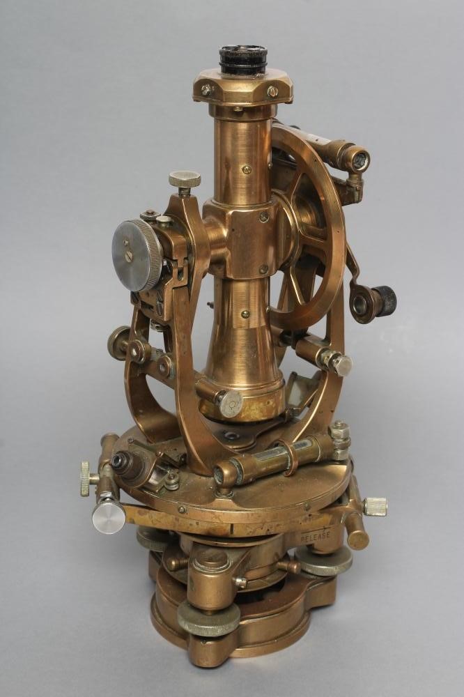 A BRASS THEODOLITE by Cooke Image