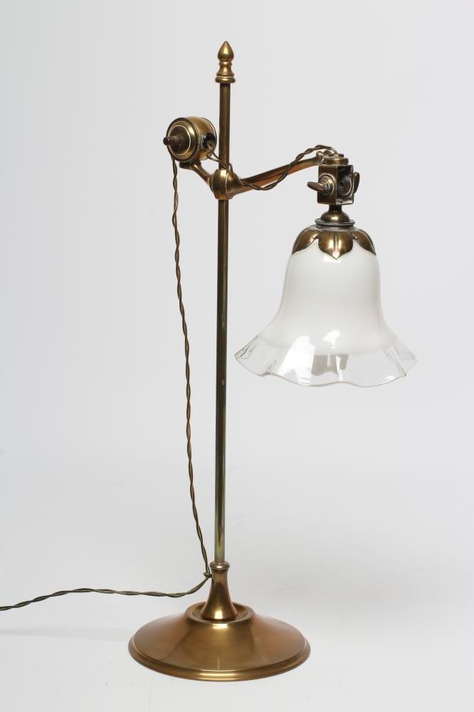 A BRASS DESK LAMP Image