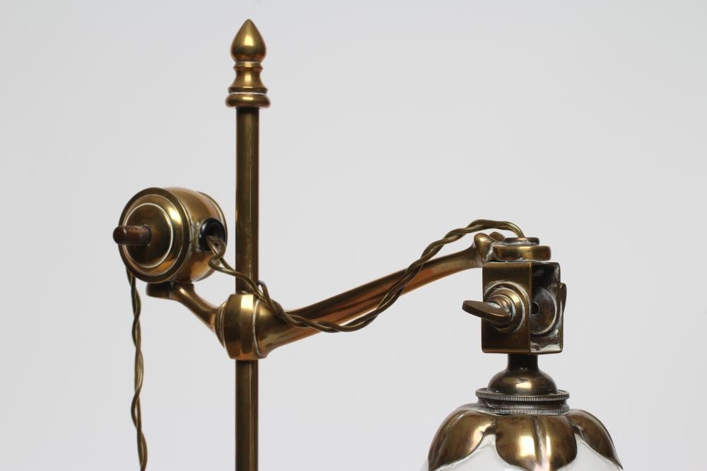 A BRASS DESK LAMP Image