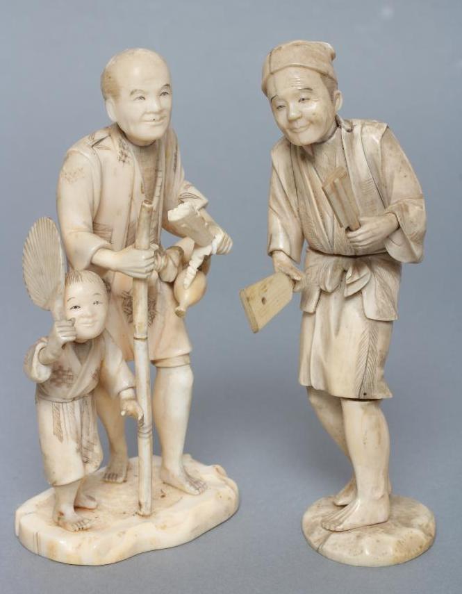 A JAPANESE SECTIONAL IVORY FIGURE Image